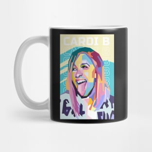 Abstract Cardi B in WPAP Mug